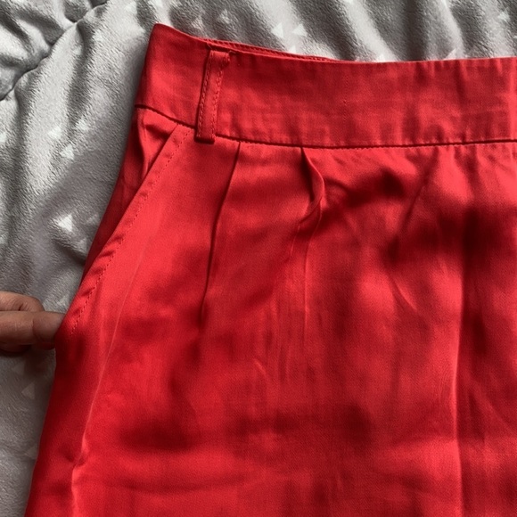 Forever 21 Orange Red Mini Skirt with Pockets Size Small - Picture 2 of 10